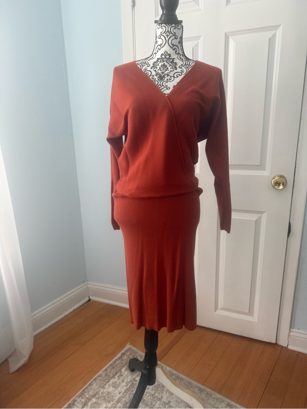Rust Knit Dress - Women